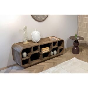 TV-Schrank 130 cm 130x50x40cm Holz Braun Moloo Möbel Wohnzimmermöbel TV-Möbel