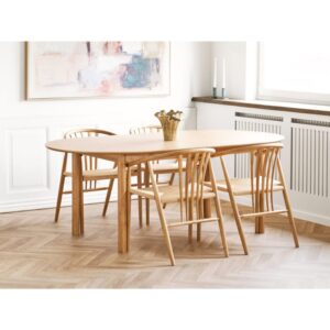 wohnli-moebel-suche-M26193481-1 Stuhl aus massiver Eiche und Naturrattan 52x78x57cm Rattan Beige Moloo Möbel Esszimmermöbel Stühle