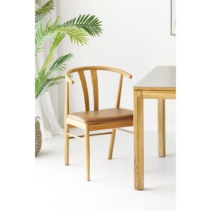 Stuhl aus PU braun 2 Stück 56x77x51cm PVC - Polyvinlychlorid Braun Moloo Möbel Esszimmermöbel Stühle