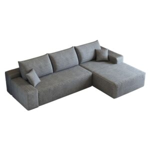wohnli-moebel-suche-M26193593 Wohnli Möbelsuche - Modulares Ecksofa 270x175x83 cm aus Cord in Grau