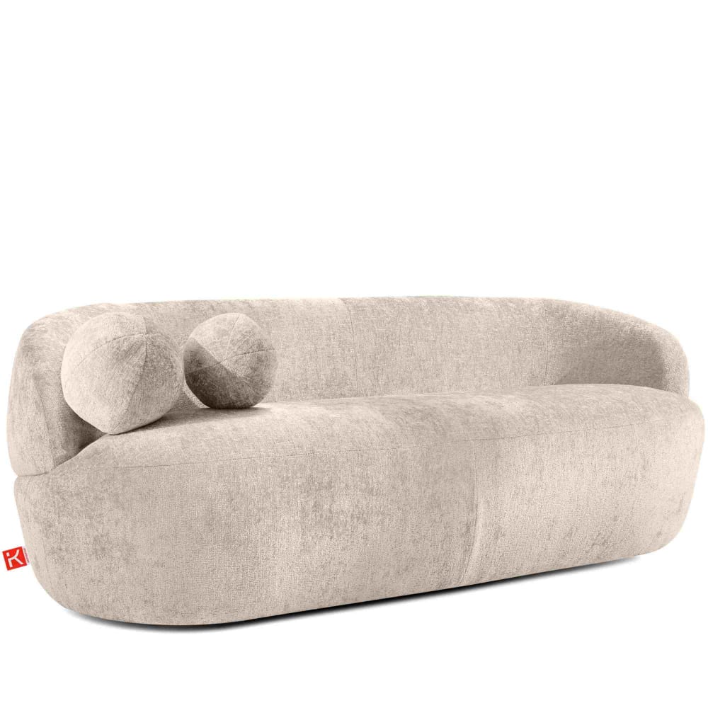 Wohnli Möbelsuche - Abgerundetes Chenille Sofa