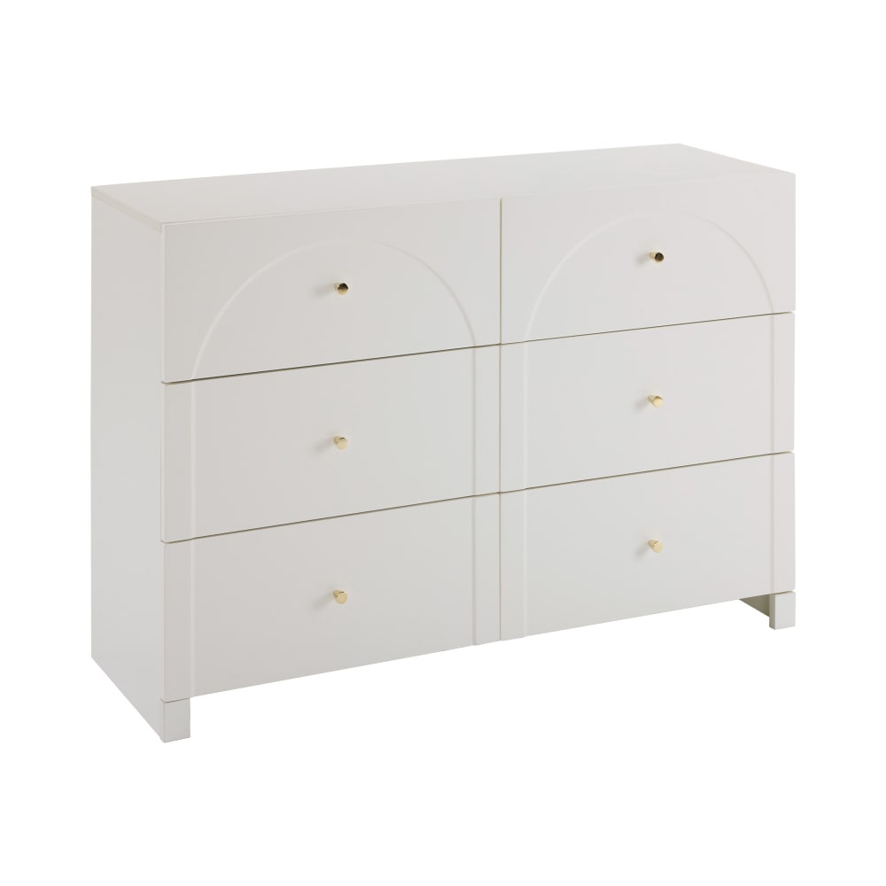 Wohnli Möbelsuche - Kommode 6 Schubladen Sideboard Wohnzimmer Schlafzimmer Weiß