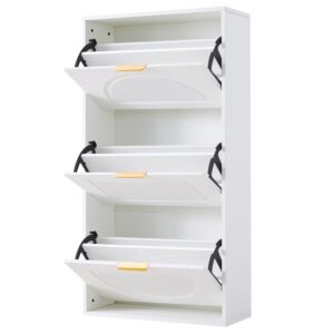 wohnli-moebel-suche-M26194627 Wohnli Möbelsuche - Schuhkipper Schmal 3 Klappen Schuhschrank Weiß