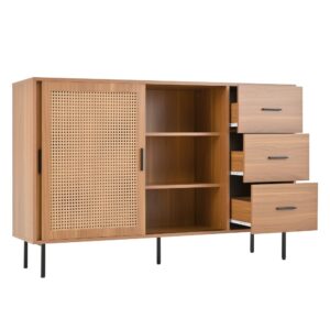 wohnli-moebel-suche-M26194654 Wohnli Möbelsuche - Landhaus Sideboard Schiebetüren 3 Schubladen Verstellbare Böden