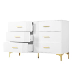 wohnli-moebel-suche-M26194665 Wohnli Möbelsuche - Kommode Weiß 6 Schubladen für Wohnzimmer und Schlafzimmer