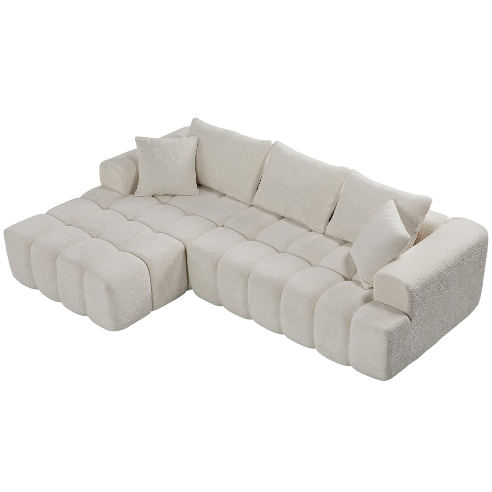wohnli-moebel-suche-M26196166 Wohnli Möbelsuche - Modulares Ecksofa aus Samt weiß
