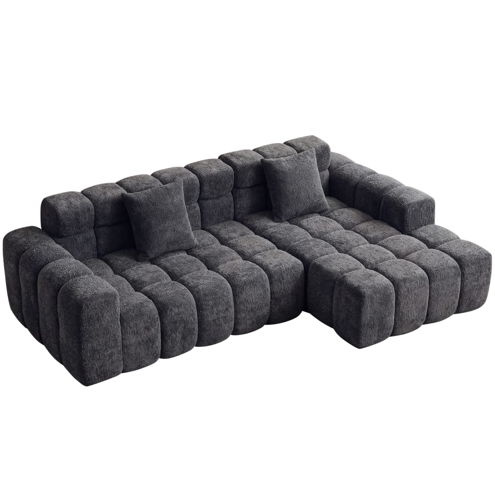 wohnli-moebel-suche-M26196167 Wohnli Möbelsuche - Modulares Ecksofa aus Polyester in Anthrazitgrau