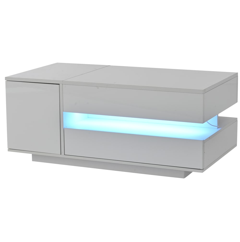 wohnli-moebel-suche-M26196248 Wohnli Möbelsuche - Couchtisch höhenverstellbar aus Spanplatte weiß mit LED