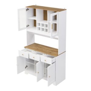 wohnli-moebel-suche-M26196270 Wohnli Möbelsuche - Hochschrank aus Holzwerkstoff in Weiß mit Holzmaserung
