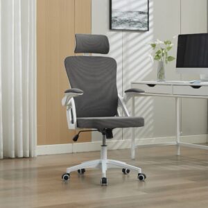 wohnli-moebel-suche-M26196412-1 Bürostuhl aus Polyester-Netzgewebe grau 58x108x65cm PES - Polyester Grau Hauss Spole Möbel Büromöbel Bürostühle
