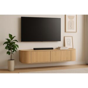 Wand-TV-Möbel 140 cm Eiche Expresso 140x33x35cm Holz Braun Moloo Möbel Wohnzimmermöbel TV-Möbel