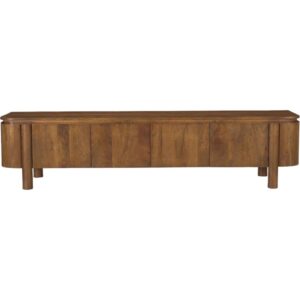 210 cm TV-Schrank aus Massivholz 210x50x43cm Holz Braun Moloo Möbel Wohnzimmermöbel TV-Möbel