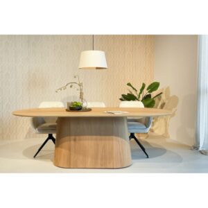 wohnli-moebel-suche-M26196616-1 Ovaler Esstisch 10 Personen 230 cm Eich 230x76x110cm Holz Braun Moloo Möbel Esszimmermöbel Esstische