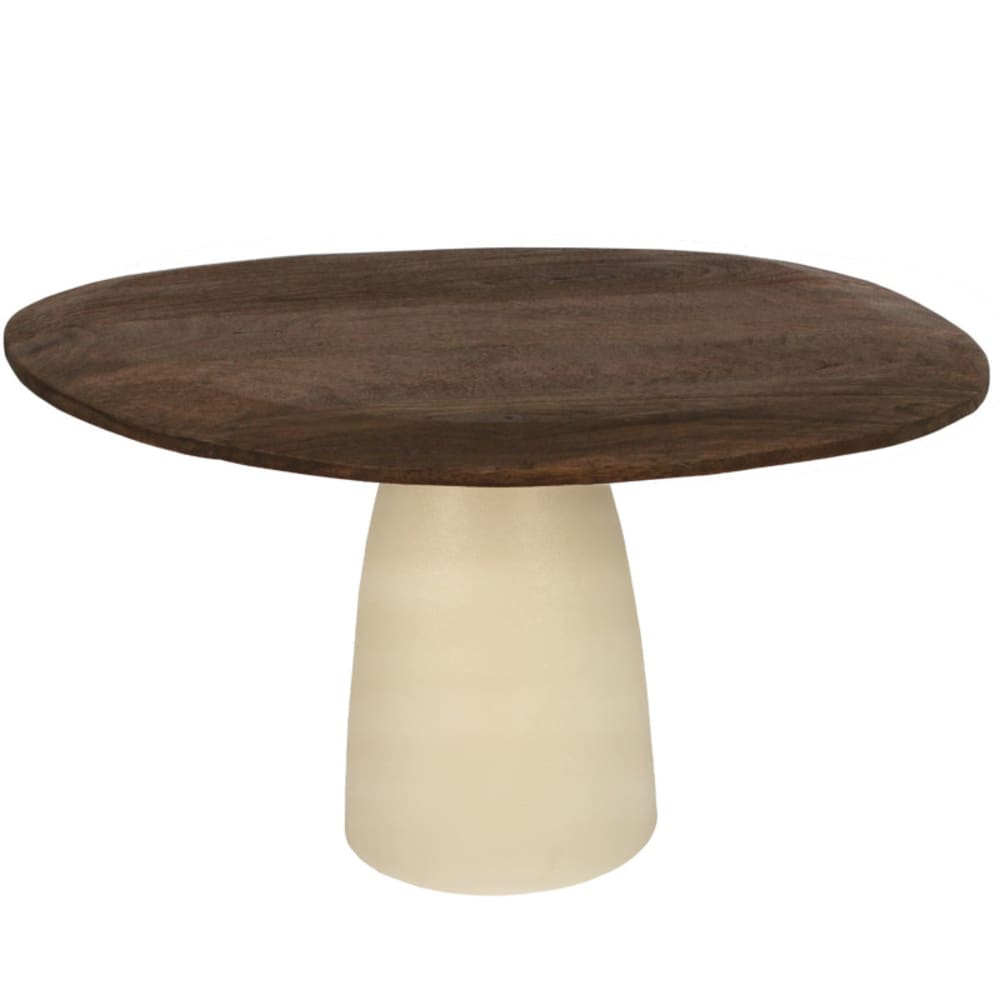 wohnli-moebel-suche-M26196617 Wohnli Möbelsuche - Runder Esstisch 4 Personen D140 cm aus braunem holz