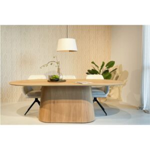 wohnli-moebel-suche-M26196619-1 Ovaler Esstisch 8 Personen 200 cm Eiche 200x76x110cm Holz Braun Moloo Möbel Esszimmermöbel Esstische
