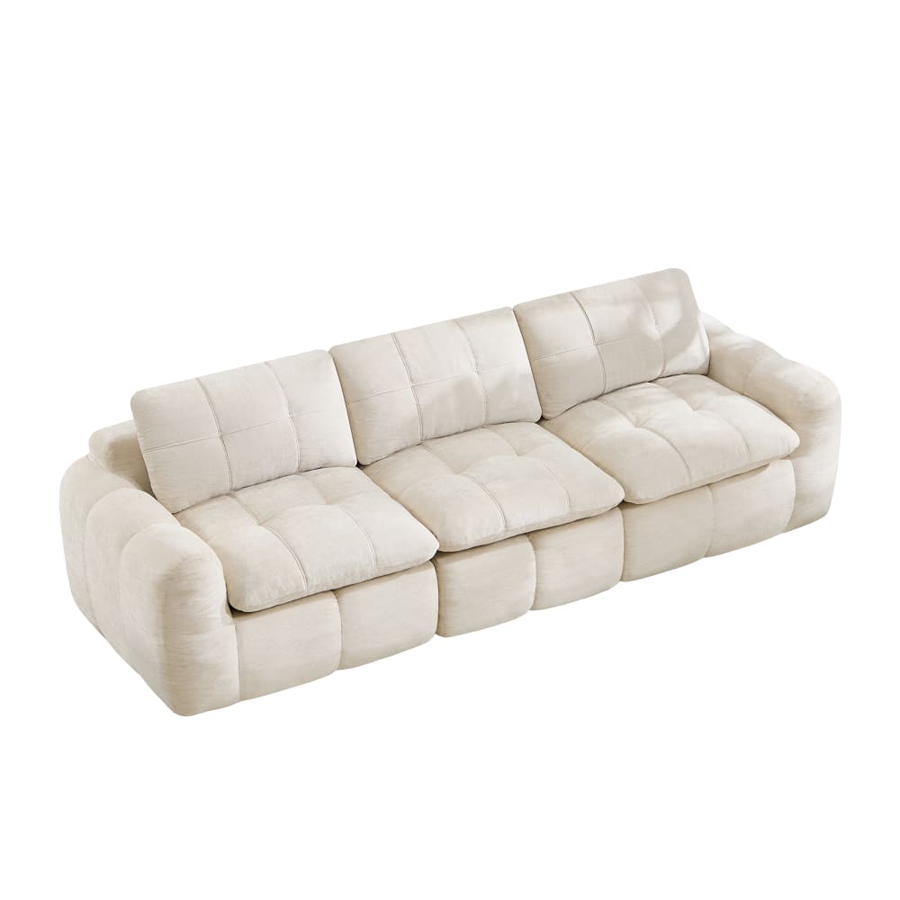 Wohnli Möbelsuche - Modulares 3-Sitzer-Sofa aus Chenille mit 32D-Schaum