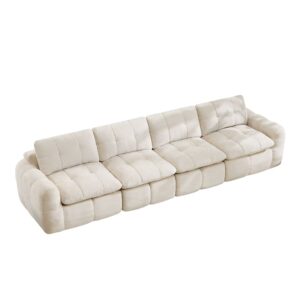 wohnli-moebel-suche-M26197334 Wohnli Möbelsuche - Modulares 4-Sitzer-Sofa aus Chenille mit 32D-Schaum