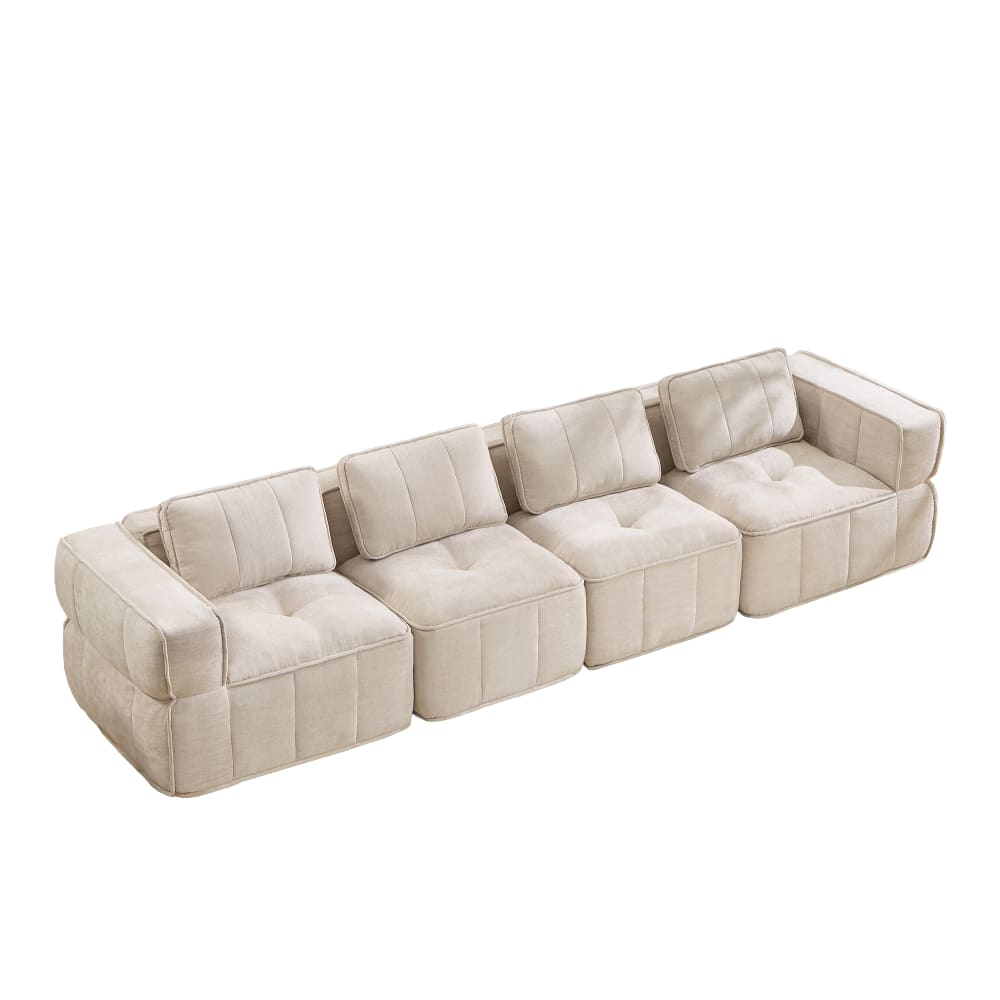 Wohnli Möbelsuche - Großes modulares 4-Sitzer-Sofa mit 32D-HD-Schaum