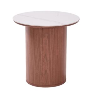 wohnli-moebel-suche-M26197369-1 Beistelltisch aus Massivholz und Optik-Marmor Braun 50x50x50cm Holz Braun Nordlys Möbel Wohnzimmermöbel Beistelltische