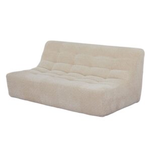 Sofabank aus Stoff Beige 108x73x161cm Stoff Beige Nordlys Sofas und Sessel Sofas 2-Sitzer-Sofas & 3-Sitzer-Sofas