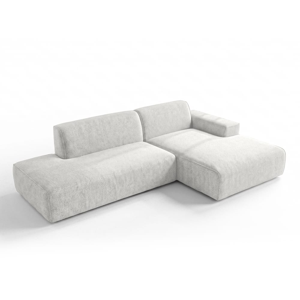 Wohnli Möbelsuche - 3-Sitzer Ecksofa rechts aus Strukturstoff
