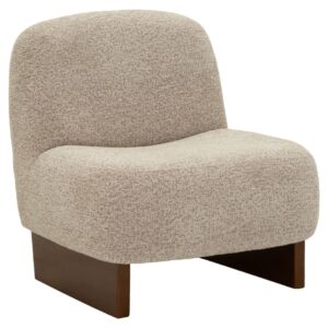 wohnli-moebel-suche-M26199132 Wohnli Möbelsuche - Sessel im Japandi-Stil aus braunem Bouclé-Stoff