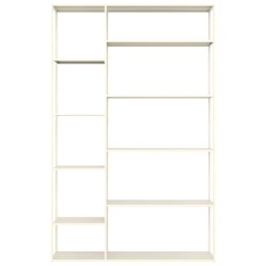 wohnli-moebel-suche-M26199238-1 Weißes Metallregal mit 9 Fächern 120x189x30cm Stahl Weiß Happy Garden Möbel Wohnzimmermöbel Bücherregale