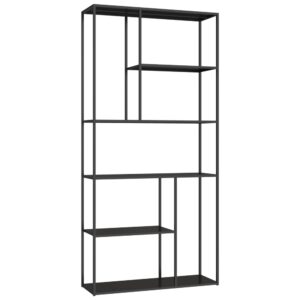 wohnli-moebel-suche-M26199249 Wohnli Möbelsuche - Schwarzes Metallregal mit 5 Fächern