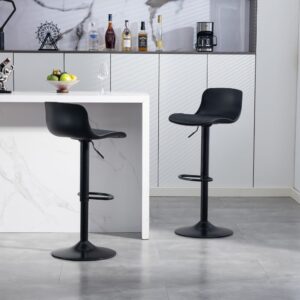 wohnli-moebel-suche-M26199965-1 Drehbarer Barhocker schwarz aus Stahl 43x80x44cm Metall Schwarz Hauss Spole Möbel Esszimmermöbel Barhocker