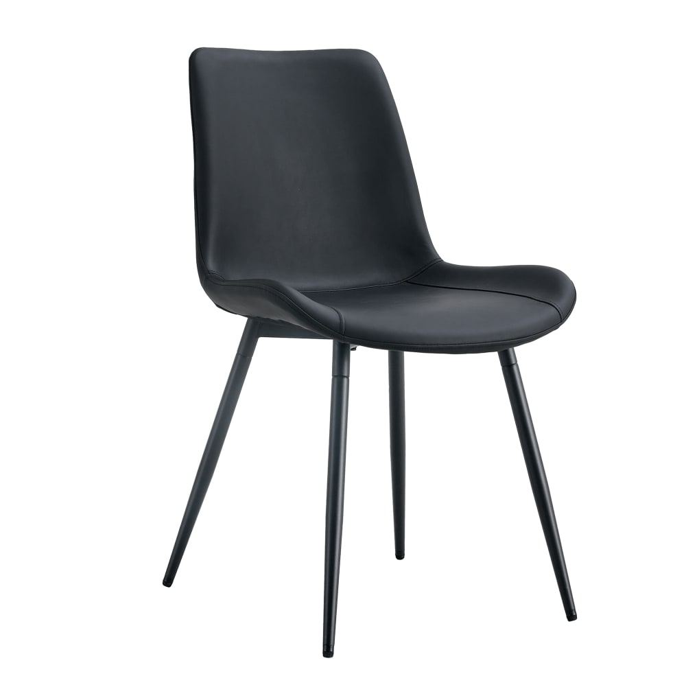 wohnli-moebel-suche-M26199966 Wohnli Möbelsuche - 4er-Set Esszimmerstühle aus Kunstleder schwarz