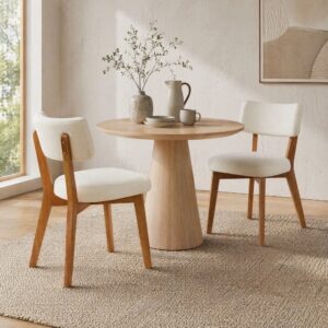 wohnli-moebel-suche-M26199969-1 2er-Set Esszimmerstühle aus Holzwerkstoff in Beige 55x77x47cm Spanplatte Beige Hauss Spole Möbel Esszimmermöbel Stühle