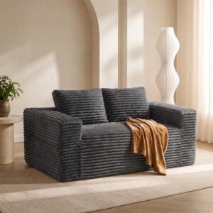 wohnli-moebel-suche-M26199976-1 2-Sitzer-Sofa aus Polyester grau 160x58x88cm PES - Polyester Grau Hauss Spole Sofas und Sessel Sofas 2-Sitzer-Sofas & 3-Sitzer-Sofas