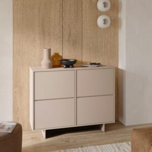 wohnli-moebel-suche-M26201332-1 2-türiges Sideboard Cachemire Laminierte Platten Kaschmir 111x88x42cm Spanplatte Beige Petits meubles Möbel Esszimmermöbel Sideboards, Highboards & niedrige Anrichten