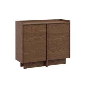 Wohnli Möbelsuche - 2-türiges Sideboard Laminierte Platten Dunkles Holz