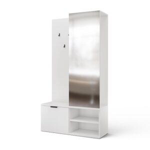 wohnli-moebel-suche-M26201550 Wohnli Möbelsuche - 1-türiger Flurschrank Schichtpressplatten Weiß