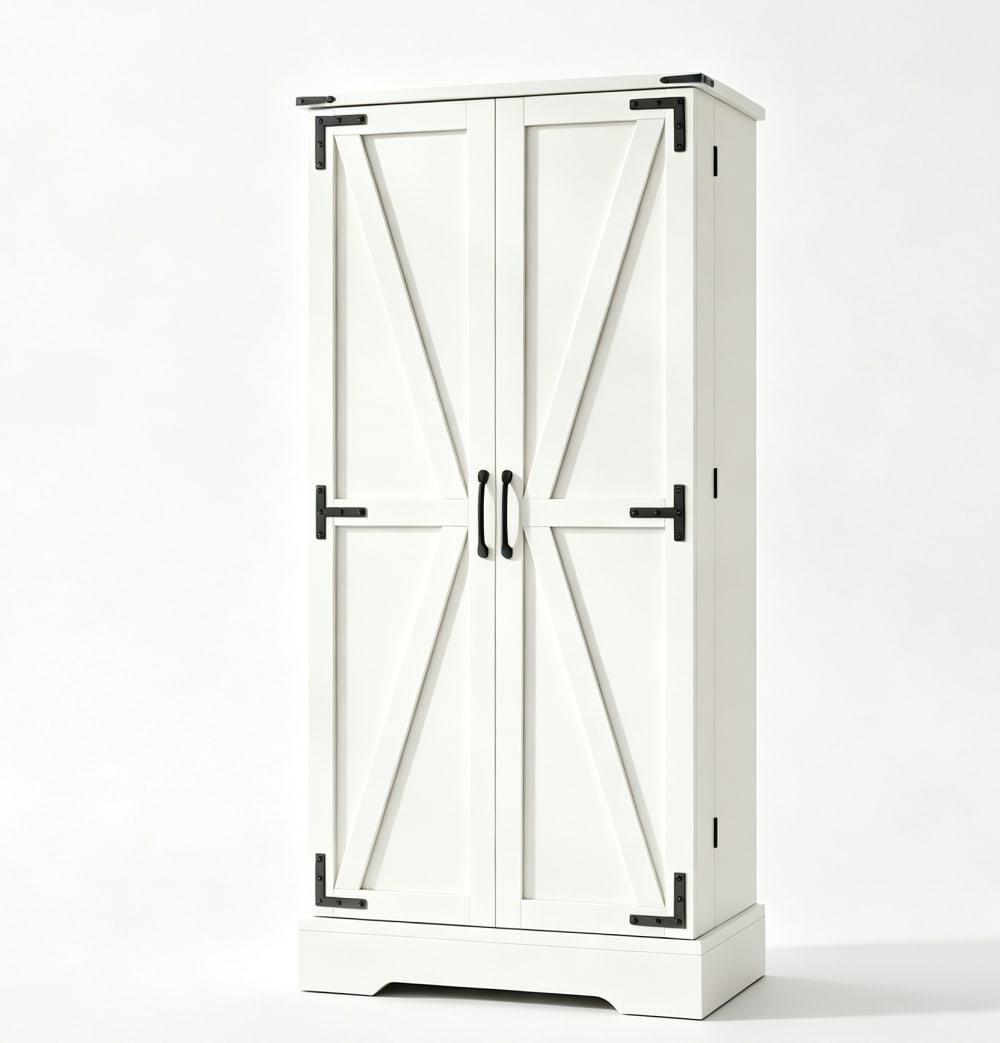 wohnli-moebel-suche-M26202077 Wohnli Möbelsuche - Küchenbuffet aus Spanplatte mit LED 60x35x128