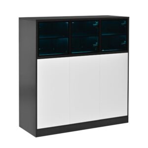 wohnli-moebel-suche-M26202114 Wohnli Möbelsuche - Sideboard aus Glas und Spanplatte 100x40x105 cm