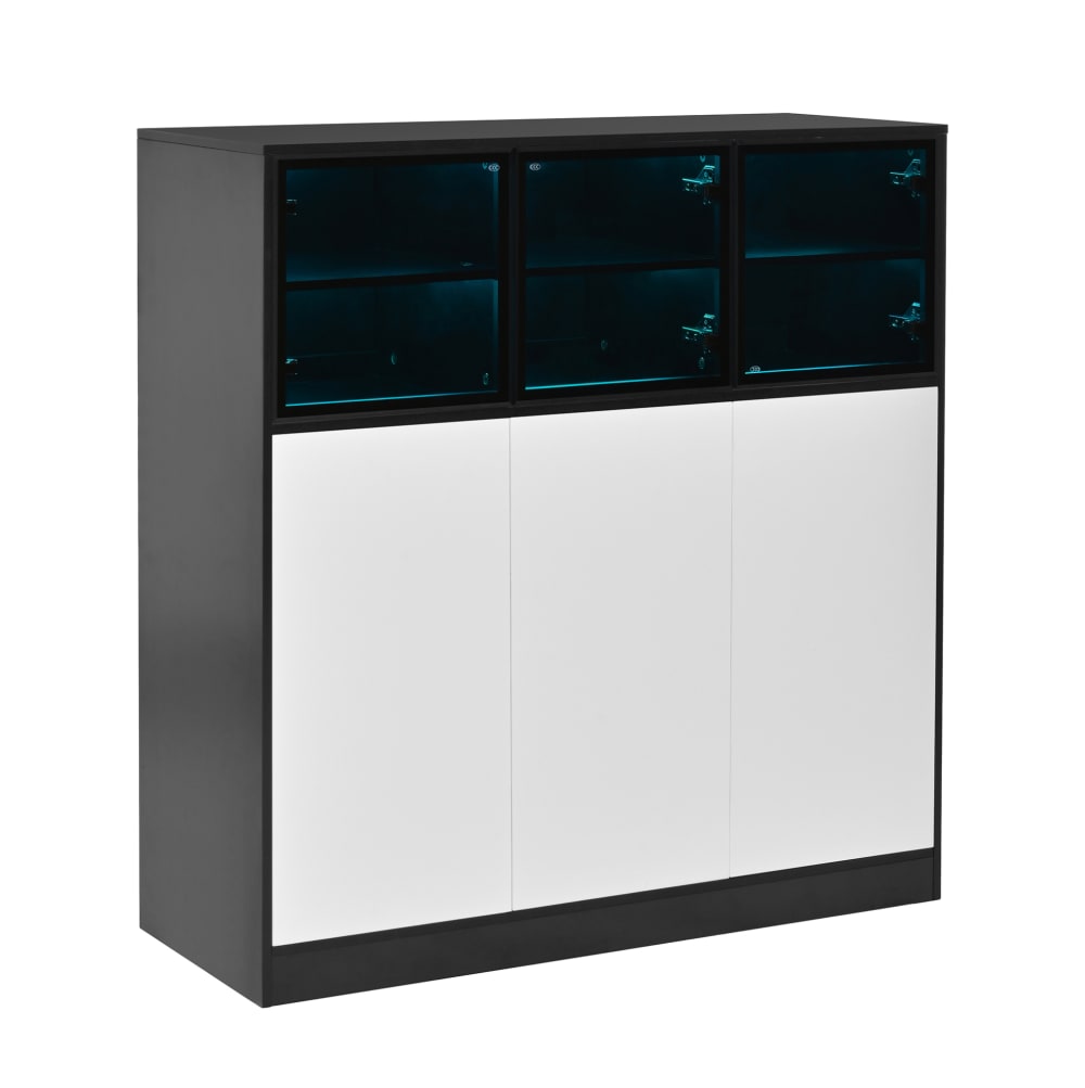 wohnli-moebel-suche-M26202114 Wohnli Möbelsuche - Sideboard aus Glas und Spanplatte 100x40x105 cm