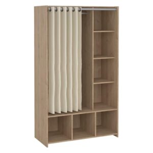 Wohnli Möbelsuche - Großer Kleiderschrank in Eiche Braunn 105x48x180h cm