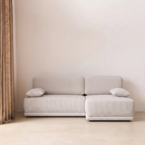 wohnli-moebel-suche-M26202766 Wohnli Möbelsuche - 3-Sitzer Ecksofa Ecke rechts Cordbezug greige