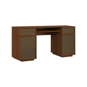 wohnli-moebel-suche-M26202860-1 Schreibtisch Holzdekor nussbaum 2 Türen 2 Schubladen 140x77x55cm Spanplatte Braun sweeek Möbel Büromöbel Schreibtische