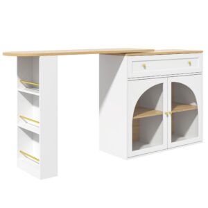 wohnli-moebel-suche-M26203802 Wohnli Möbelsuche - Ausziehbarer Bartisch mit drehbarer Platte 138-204x39x104cm