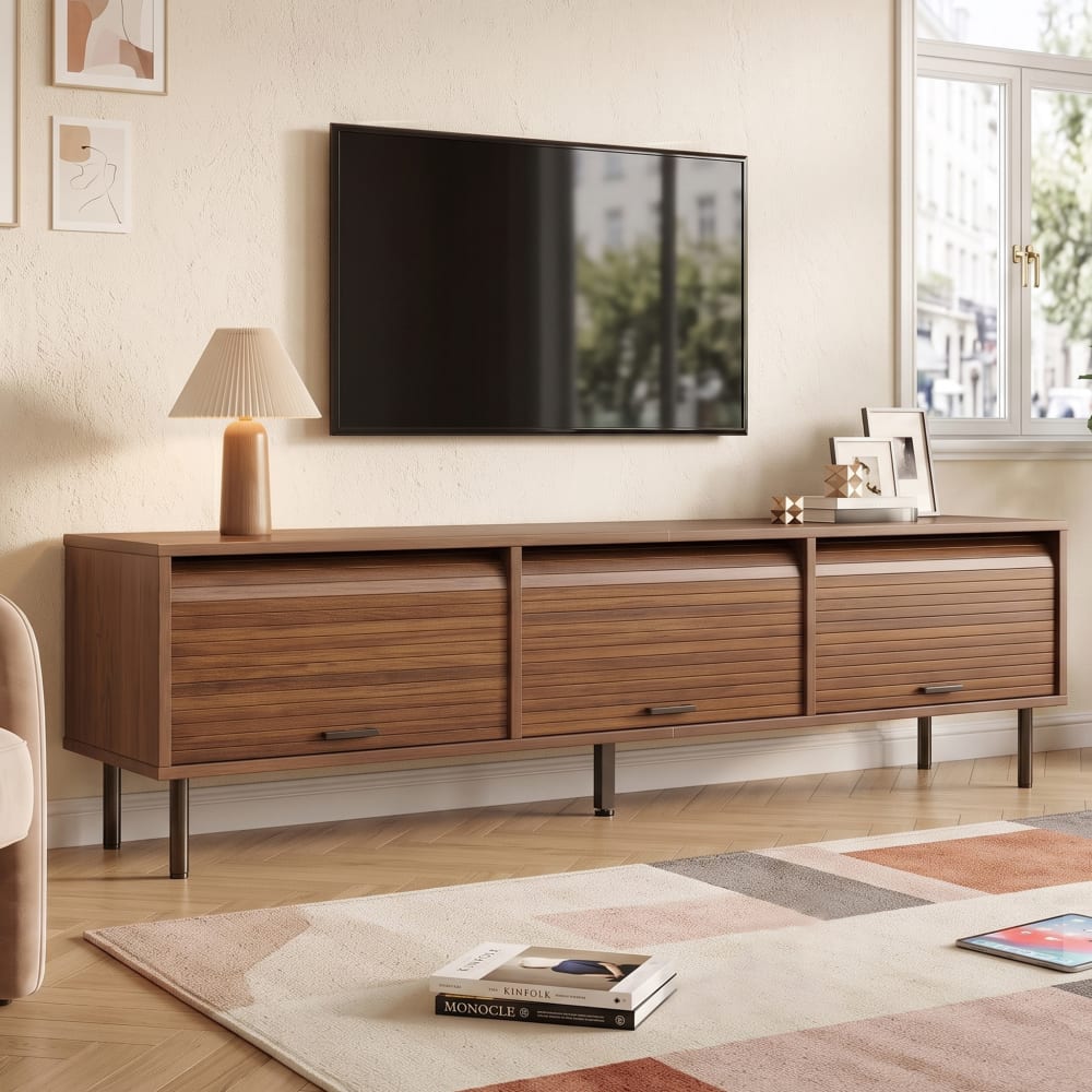 Wohnli Möbelsuche - TV-Möbel mit 3 Schiebetüren im Retro-Stil 180 cm