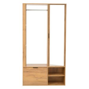 wohnli-moebel-suche-M26203861 Wohnli Möbelsuche - 6-in-1 Flurgarderobe mit Spiegel und Kleiderstange