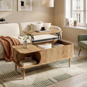 wohnli-moebel-suche-M26203893 Wohnli Möbelsuche - Höhenverstellbarer Couchtisch mit Schiebetür im Retro-Stil