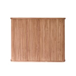 Bar aus massivem Teakholz 142 cm 142x110x58cm Holz Beige BERAH GETAH Möbel Esszimmermöbel Barmöbel
