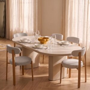 wohnli-moebel-suche-M26205163-1 2er-Set Wohnzimmerstühle aus Polyester Stahl Beige 80x51x55 51x80x55cm Stahl Beige Mobili Rebecca Möbel Esszimmermöbel Stühle