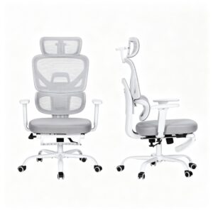 wohnli-moebel-suche-M26206661 Wohnli Möbelsuche - Bürostuhl ergonomisch grau mit Fußstütze