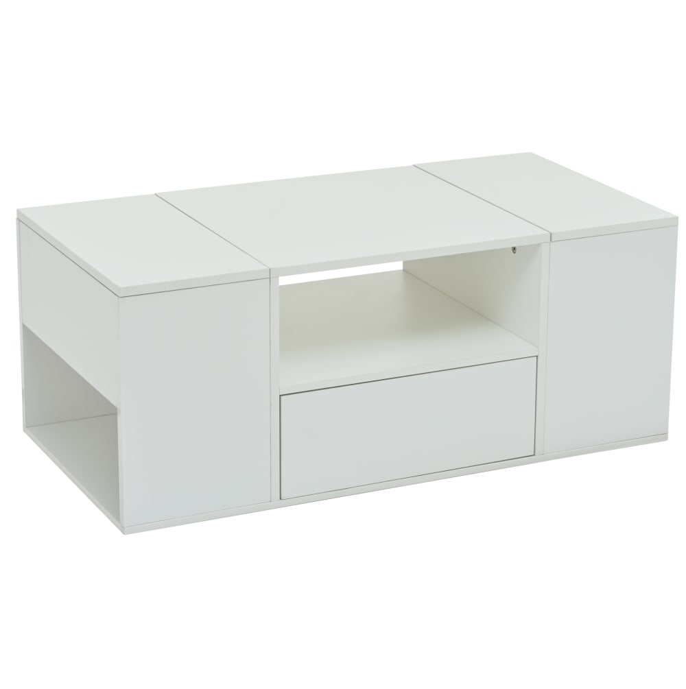 wohnli-moebel-suche-M26206881 Wohnli Möbelsuche - Couchtisch aus Spanplatte weiß glänzend mit LED-Beleuchtung