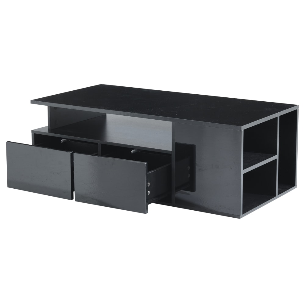 wohnli-moebel-suche-M26206894 Wohnli Möbelsuche - Couchtisch aus Spanplatte schwarz mit LED-Beleuchtung und Stauraum